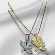 Luxury Gold Eagle Pendant Necklace – Hip-Hop Style Men’s Jewelry | Youth Party & Gift Favorite