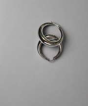 18K Gold-Plated Chunky Hoop Earrings for Women