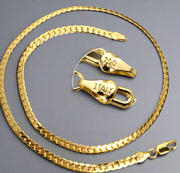 Unisex 18K Gold-Plated Link Chain Italian Style