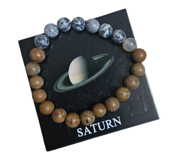 Natural Stone Unisex Bracelet 8mm with Card