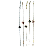 Luxury Zircon Tennis Bracelet with Clover Charm