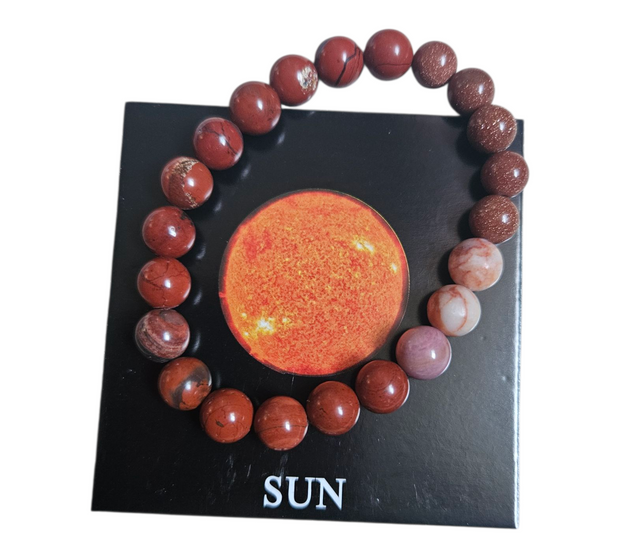 Natural Stone Unisex Bracelet 8mm with Card
