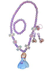 Luxury Resin Bead Jewelry Set Necklace & Bracelet