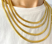 Unisex 18K Gold-Plated Link Chain Italian Style
