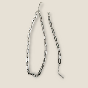 Unisex Paperclip Chain Necklace – Gold & Silver Stainless Steel
