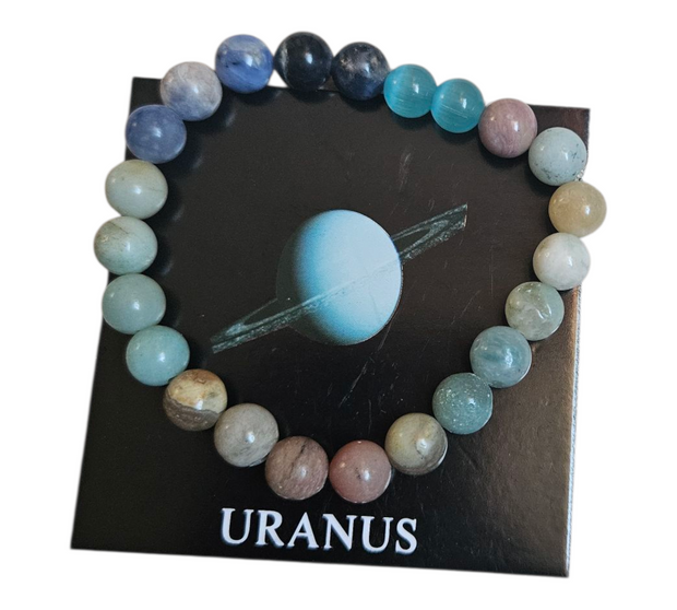 Natural Stone Unisex Bracelet 8mm with Card
